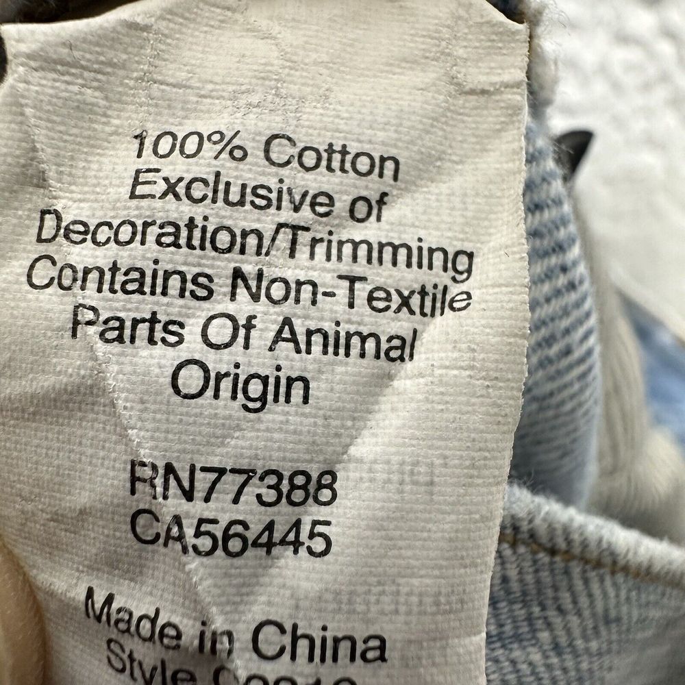 Madewell The Perfect Summer Jean Straight Light Wash Women's‎ Size 24 Raw Hem - Picture 8 of 10